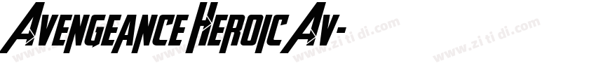 Avengeance Heroic Av字体转换